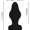 Черная анальная пробка Super Soft Butt Plug - 11,1 см. купить в секс шопе