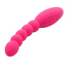 Розовый анальный вибростимулятор-елочка Lovers Beads - 19 см. купить в секс шопе