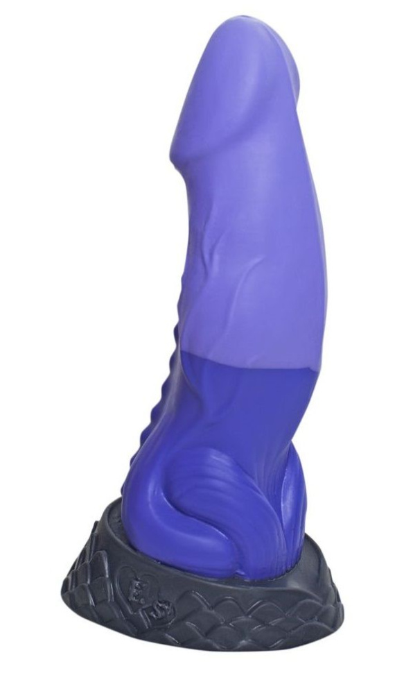Фиолетовый фаллоимитатор  Ночная Фурия Large  - 26,5 см.  купить в секс шопе