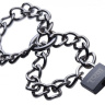 Металлические цепи-оковы с замком Locking Chain Cuffs купить в секс шопе