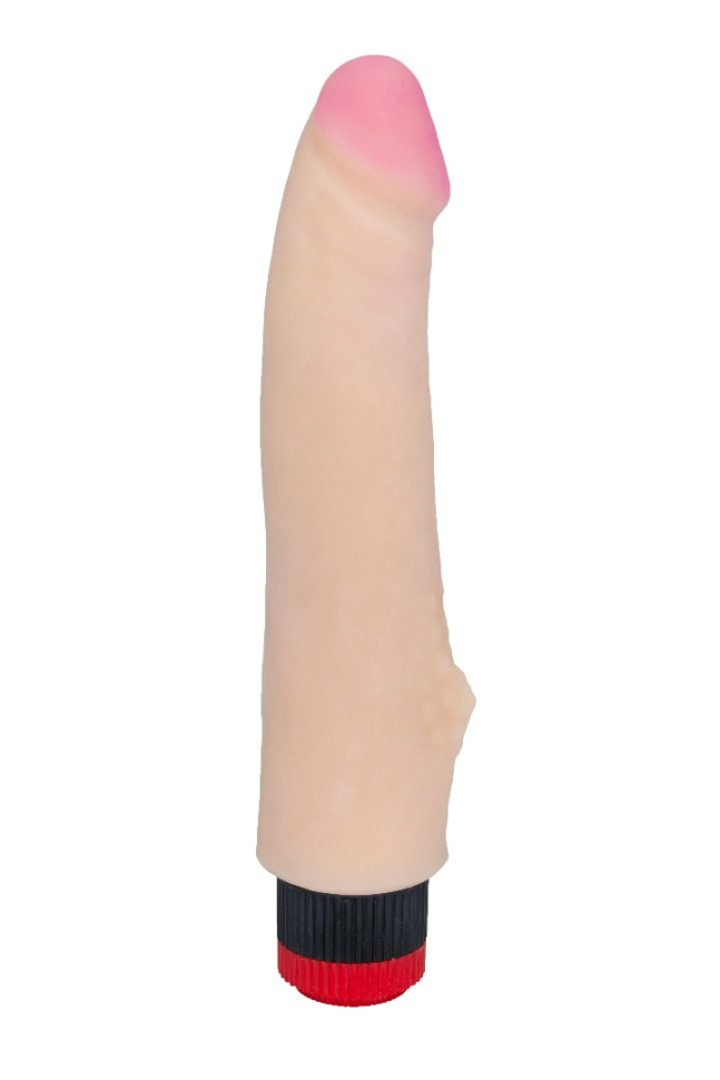 Вибромассажёр HUMAN STYLE 7,3  с бугорком - 18,5 см. купить в секс шопе