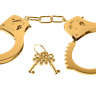 Золотистые наручники Metal Cuffs купить в секс шопе
