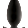 Большая чёрная анальная пробка Renegade Spades  для ношения - 10,1 см. купить в секс шопе