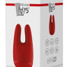 Красный клиторальный стимулятор HEBE - 10,6 см. купить в секс шопе