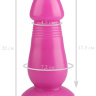 Розовая реалистичная анальная втулка - 20 см. купить в секс шопе