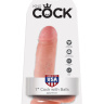 Фаллоимитатор с мошонкой 7  Cock with Balls на присоске - 19,4 см. купить в секс шопе