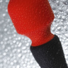 Черно-красный двусторонний вибромассажер Black Red - 21 см. купить в секс шопе