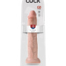 Телесный фаллоимитатор-гигант на присоске 13  Cock - 33 см. купить в секс шопе