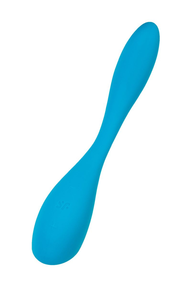 Синий гибкий вибратор Satisfyer G-Spot Flex 5+ - 19,6 см. купить в секс шопе