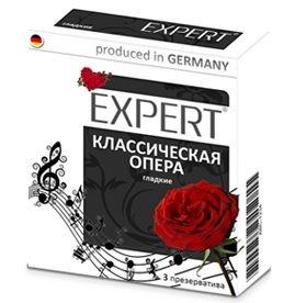 Гладкие презервативы Expert  Классическая опера  - 3 шт. купить в секс шопе