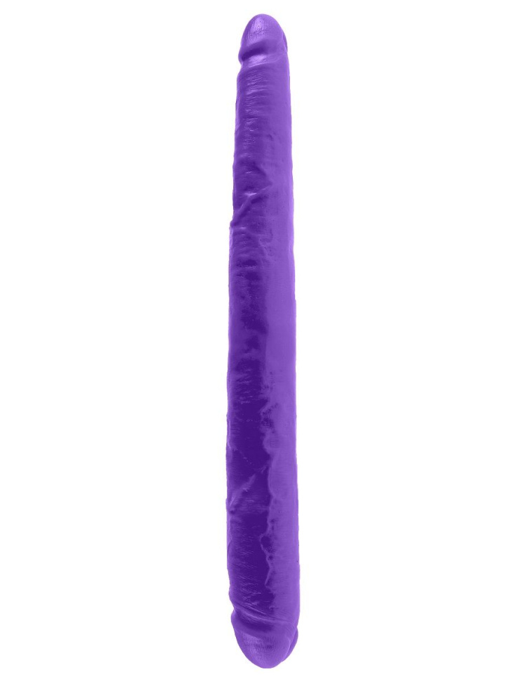 Фиолетовый двусторонний фаллоимитатор 16  Double Dillio - 40,6 см. купить в секс шопе