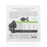 Набор из 3 черных анальных пробок со стразами Diamond Plug Set купить в секс шопе