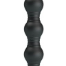 Черный анальный вибромассажер Lynn - 18,2 см. купить в секс шопе