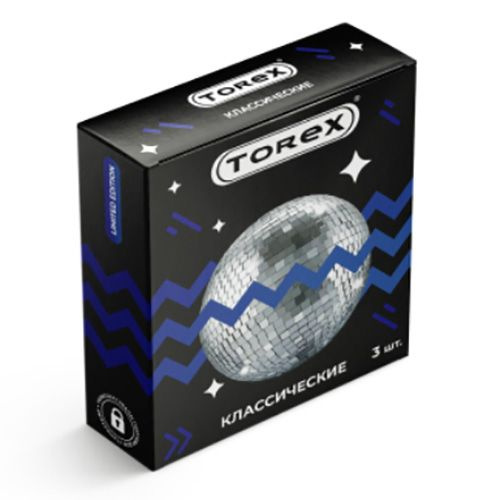 Гладкие презервативы Torex Party  Классические  - 3 шт. купить в секс шопе