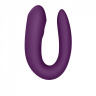 Фиолетовый вибратор для пар Double Joy с управлением через приложение купить в секс шопе