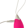 Ярко-розовое виброяйцо с петелькой и пультом ДУ купить в секс шопе