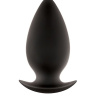 Чёрная анальная пробка большого размера Renegade Spades для ношения - 11,1 см. купить в секс шопе