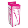 Розовая анальная цепочка с 10 шариками JAMMY JELLY ANAL 10 BEADS - 32 см. купить в секс шопе