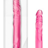 Розовый двусторонний фаллоимитатор 14 Double Dildo - 35,5 см. купить в секс шопе