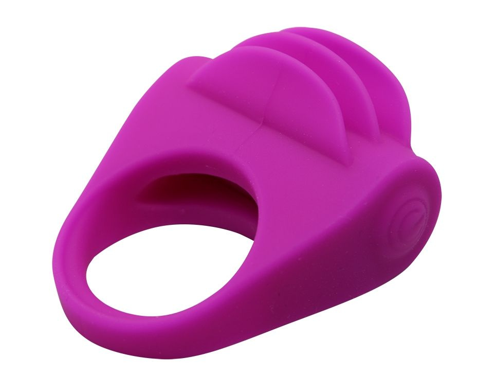 Фиолетовое вибрирующее кольцо Chester  купить в секс шопе