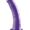 Фиолетовая страпон-система 7  Strap-On Suspender Harness Set с реалистичной насадкой - 19 см. купить в секс шопе