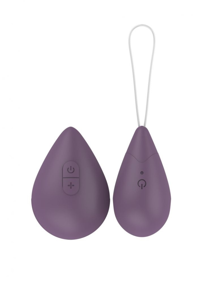 Фиолетовое виброяйцо Best с пультом ДУ купить в секс шопе