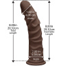 Коричневый фаллоимитатор на присоске The D Ragin’ D 8  - 20,3 см. купить в секс шопе