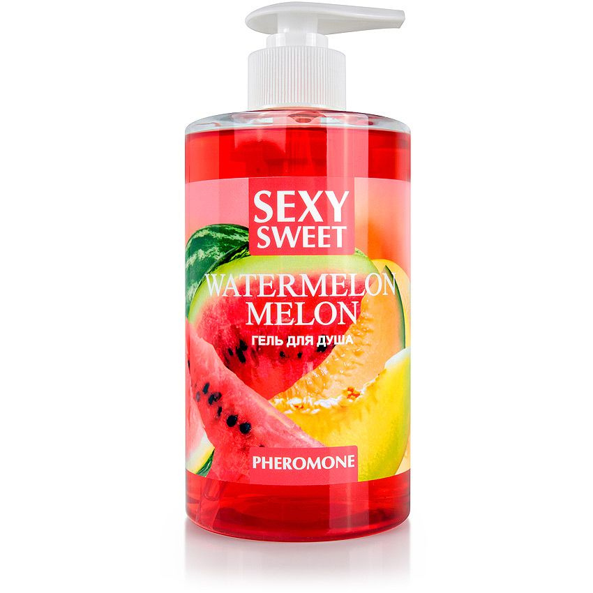 Гель для душа Sexy Sweet Watermelon Melon с ароматом арбуза, дыни и феромонами - 430 мл. купить в секс шопе