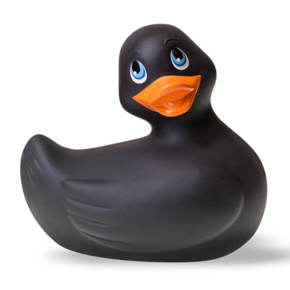 Черный вибратор-уточка I Rub My Duckie 2.0 купить в секс шопе