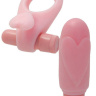 Многофункциональный розовый набор REE TRUE LOVE: вибропуля с насадкой и эрекционное кольцо купить в секс шопе