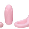 Многофункциональный розовый набор REE TRUE LOVE: вибропуля с насадкой и эрекционное кольцо купить в секс шопе