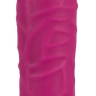 Ярко-розовый вибратор-реалистик Vibra Lotus - 15,5 см. купить в секс шопе