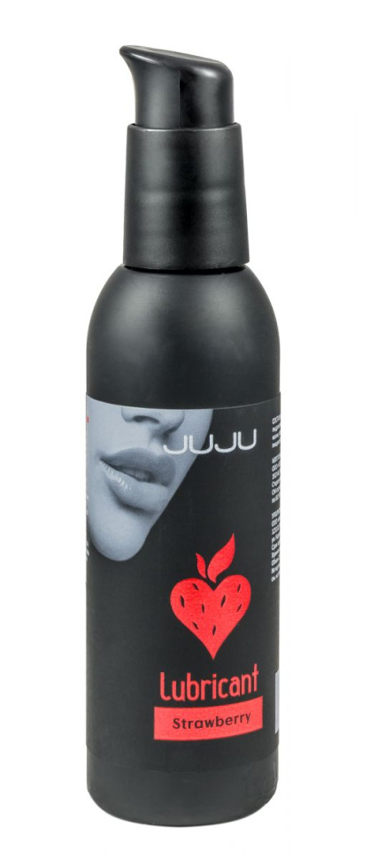 Съедобный лубрикант JUJU с ароматом клубники - 150 мл. купить в секс шопе