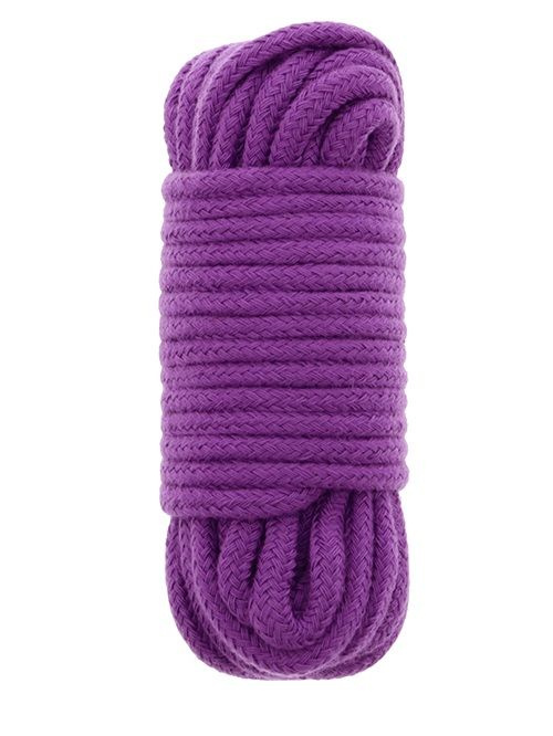 Фиолетовая хлопковая веревка BONDX LOVE ROPE 10M PURPLE - 10 м. купить в секс шопе