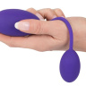 Фиолетовые вагинальный и анальный шарики GoGasm купить в секс шопе