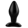 Черная анальная пробка среднего размера Large Silicone Plug - 13 см. купить в секс шопе