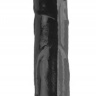 Черный двухсторонний спиралевидный фаллоимитатор - 37 см. купить в секс шопе