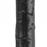 Черный двухсторонний спиралевидный фаллоимитатор - 37 см. купить в секс шопе