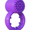 Фиолетовое эрекционное кольцо с вибрацией Sensual Touch Love Ring купить в секс шопе