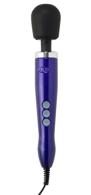 Фиолетовый вибратор Doxy Die Cast Wand Massager - 34 см. купить в секс шопе