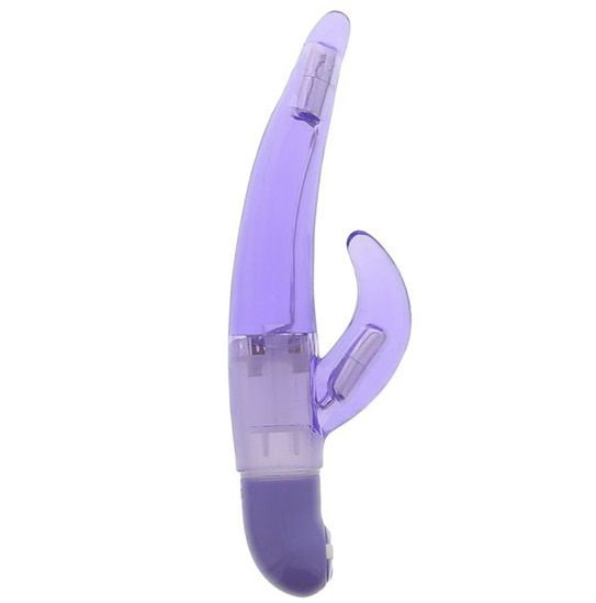 Фиолетовый вибратор для G-стимуляции GOOD VIBES G-VIBE - 16 см. купить в секс шопе