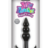 Чёрная анальная пробка Jelly Rancher T-Plug Ripple - 10,9 см. купить в секс шопе