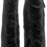 Чёрный анально-вагинальный фаллоимитатор Realistic Double Cock 9 Inch - 23 см. купить в секс шопе