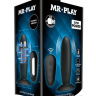 Черная анальная вибропробка Mr.Play с пультом - 11 см. купить в секс шопе