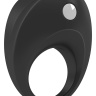 Чёрное эрекционное кольцо B10 с вибрацией купить в секс шопе