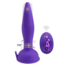 Фиолетовый анальный вибростимулятор Remote Control Anal Plug - 17,5 см. купить в секс шопе