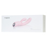 Нежно-розовый вибратор с клиторальным стимулятором Nalone Pure - 20,7 см. купить в секс шопе