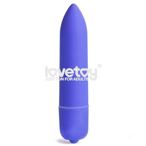Синяя вибропуля X-Basic Long Bullet 10 speeds - 9 см. купить в секс шопе