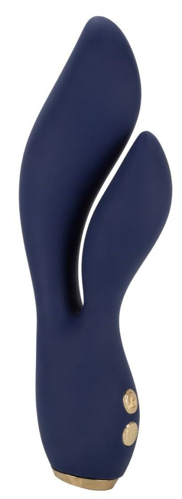 Синий вибромассажер-кролик Chi­c Lilac - 17,75 см. купить в секс шопе