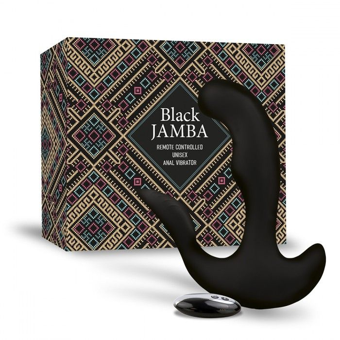 Универсальный анальный массажер Black Jamba Anal Vibrator - 12 см. купить в секс шопе